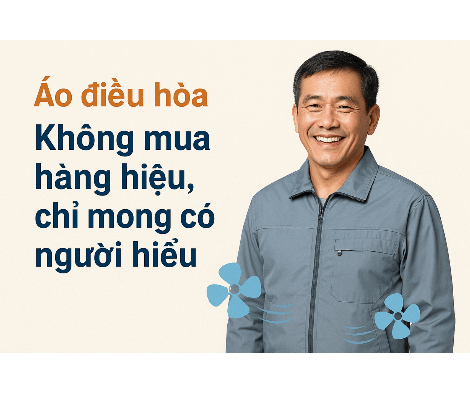 Áo điều hòa – Không mua hàng hiệu, chỉ mong có người hiểu