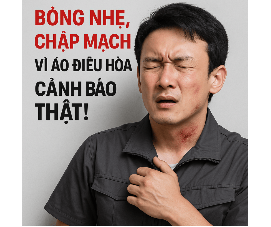 Bỏng nhẹ, chập mạch vì áo điều hòa trôi nổi – Cảnh báo thật!