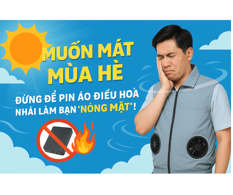 ☀️ Muốn mát mùa hè, đừng để pin nhái làm bạn “nóng mặt”!