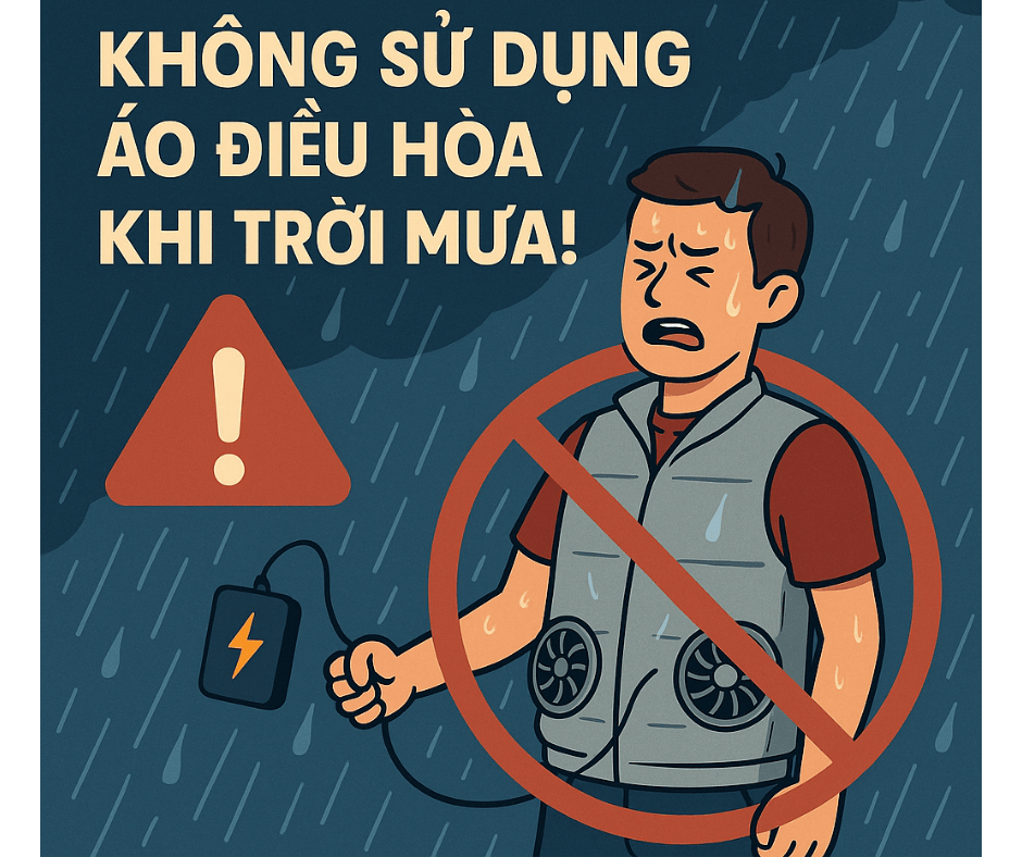 Cảnh Báo: Không Sử Dụng Áo Điều Hòa Khi Trời Mưa!