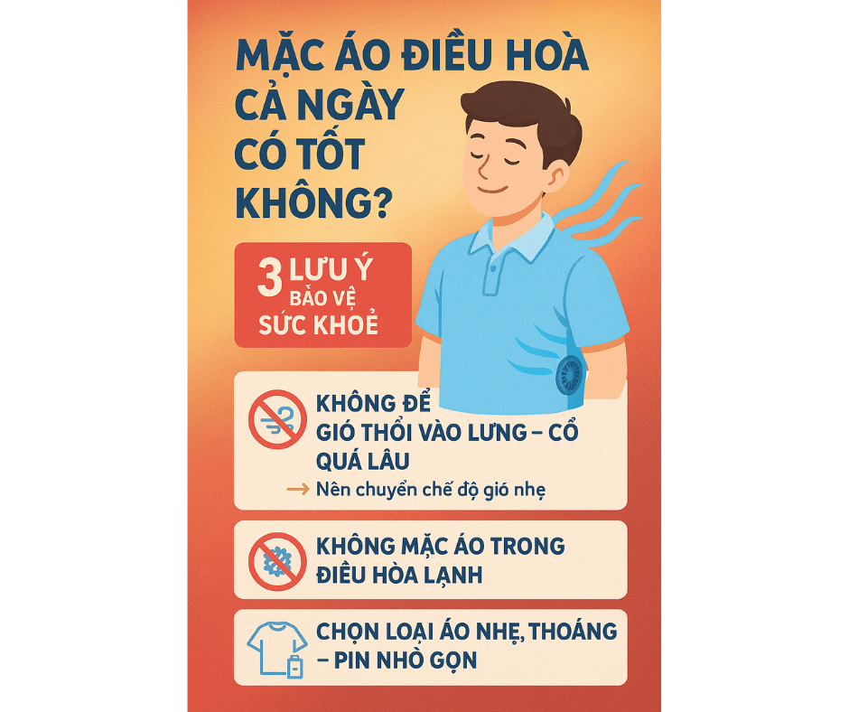 Mặc áo điều hòa cả ngày có tốt không? 3 lưu ý bảo vệ sức khỏe