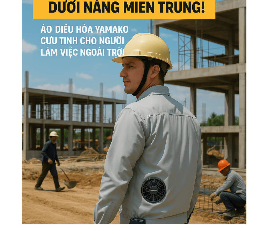 Đừng mặc áo thường dưới nắng miền Trung: Áo điều hòa đang là cứu tinh cho người làm việc ngoài trời