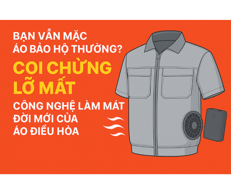 Bạn vẫn mặc áo bảo hộ thường? Coi chừng lỡ mất công nghệ làm mát đời mới của áo điều hòa
