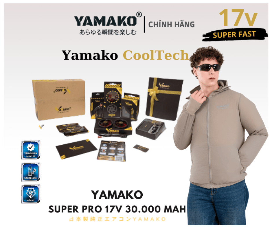 Áo điều hòa Yamako – Pin dùng bao lâu?