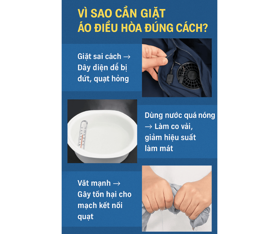 Giặt áo điều hòa bằng tay hay máy?
