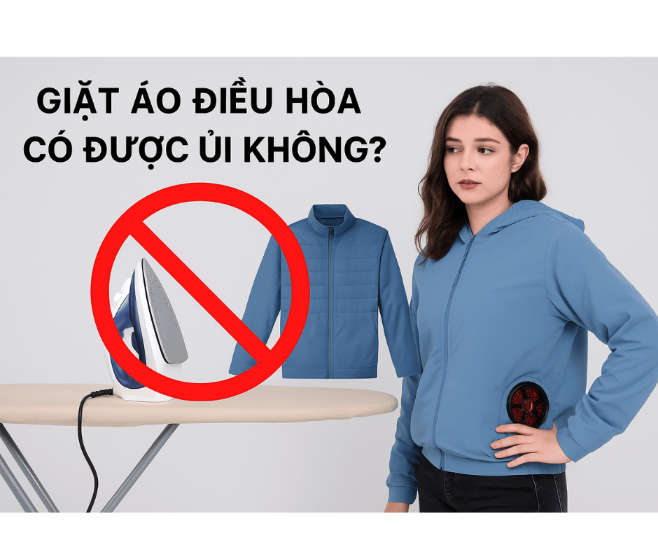 Giặt áo điều hòa có được ủi không?
