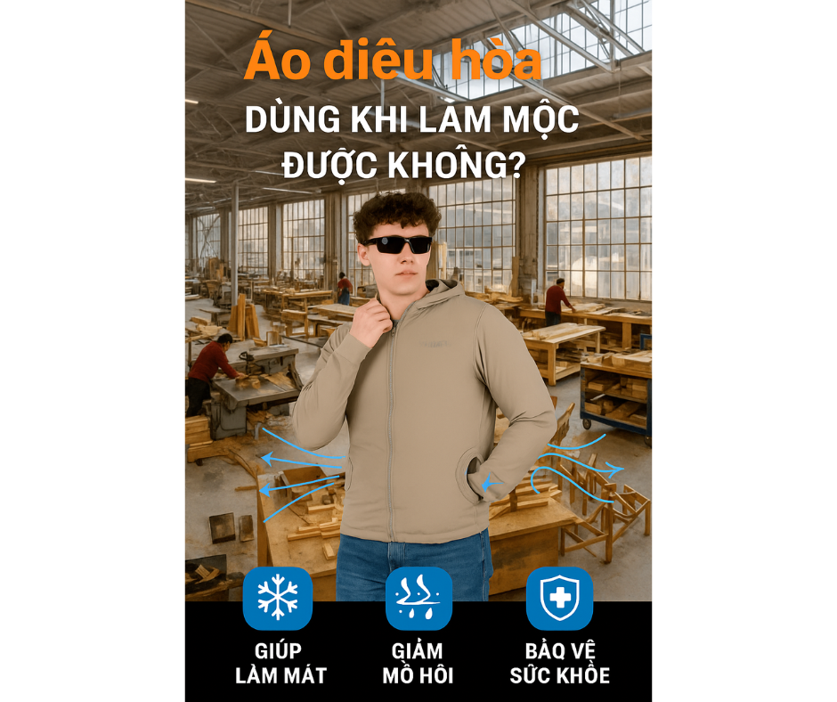 Áo điều hòa dùng khi làm mộc được không?