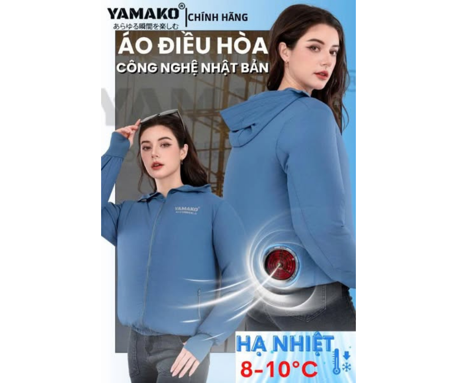 Áo điều hòa cho công nhân công trình