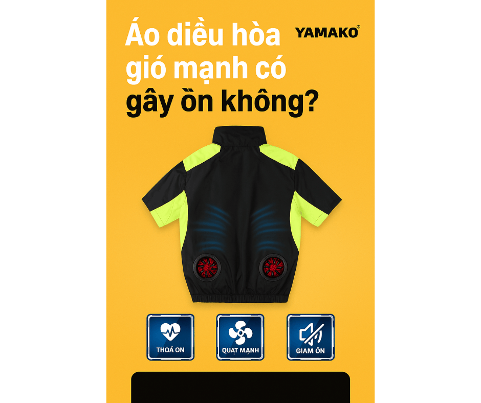 Áo điều hòa gió mạnh có gây ồn không?