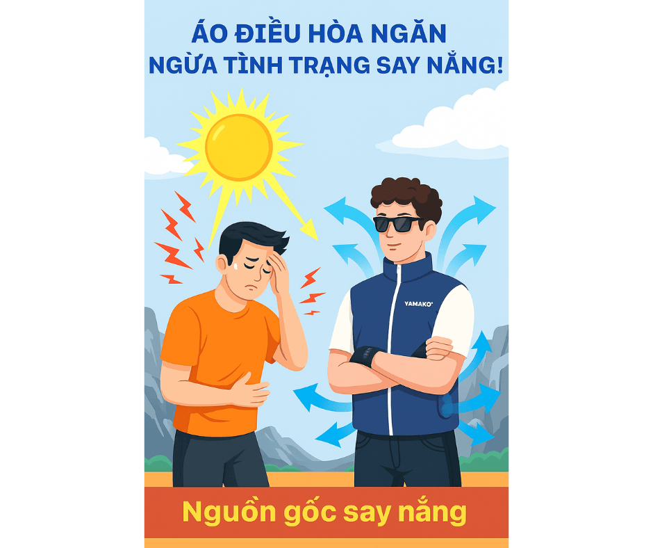 Áo điều hòa giúp tránh say nắng không?
