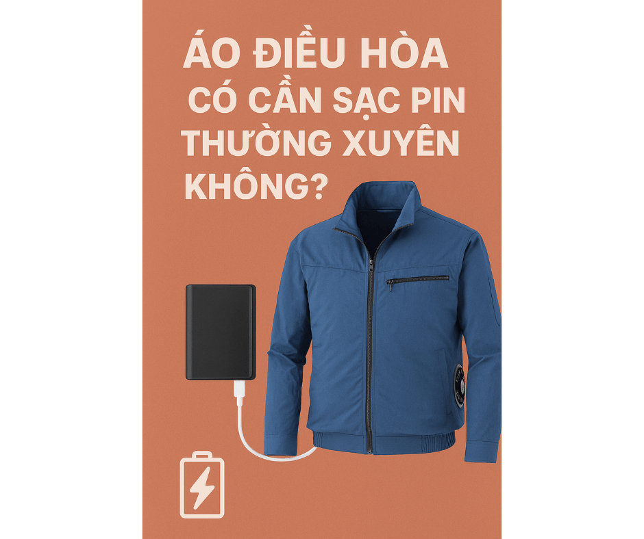 Áo điều hòa có cần sạc pin thường xuyên không?
