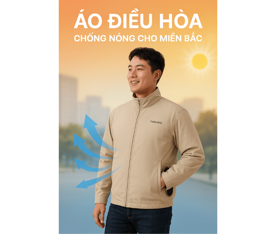 Áo điều hòa chống nóng miền Bắc