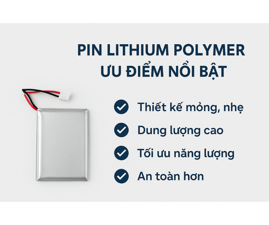 Pin áo điều hòa Lithium Polymer là gì? Ưu điểm nổi bật