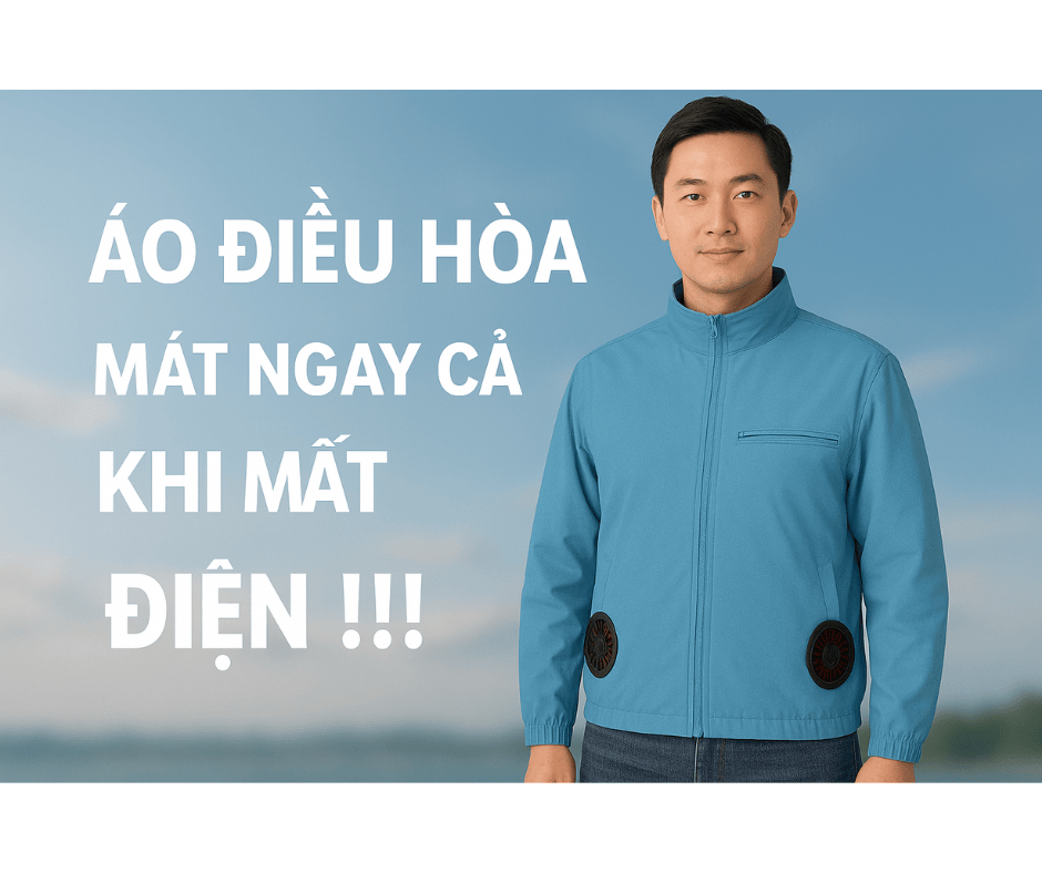 Áo điều hòa mát ngay cả khi mất điện !!!