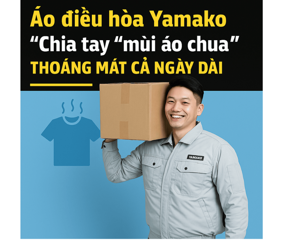 Áo điều hòa Yamako: Chia tay “mùi áo chua” – Thoáng mát cả ngày dài