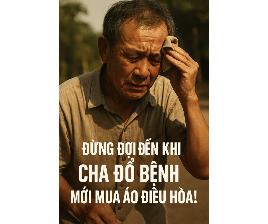 Đừng đợi đến khi cha đổ bệnh mới mua áo điều hòa!