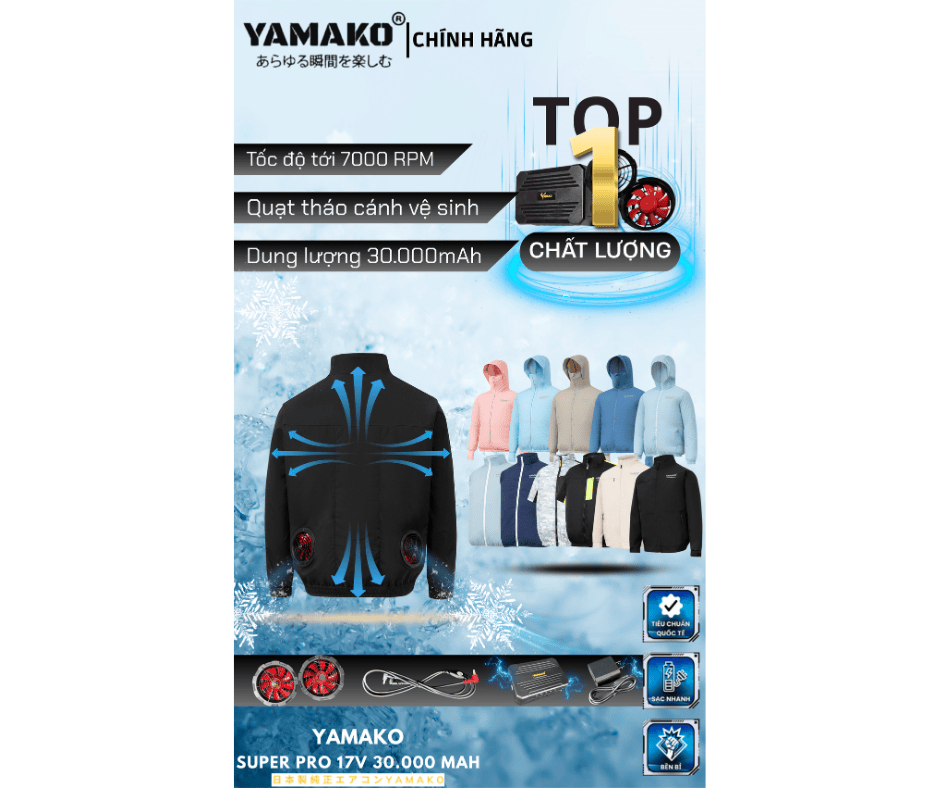 Áo điều hòa Nhật Bản: Bí Quyết Tạo Luồng Gió Mát Tự Nhiên Quanh Cơ Thể