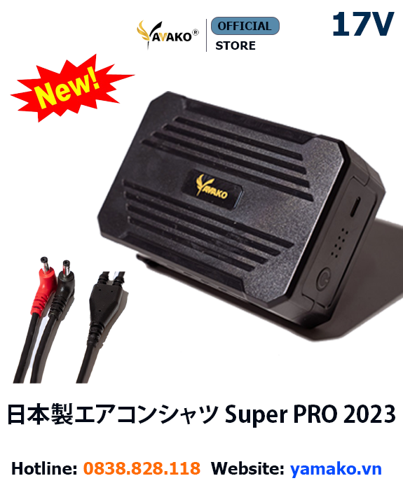 Pin 30.000MAH kèm dây sạc - Phụ kiện Áo điều hoà Yamako