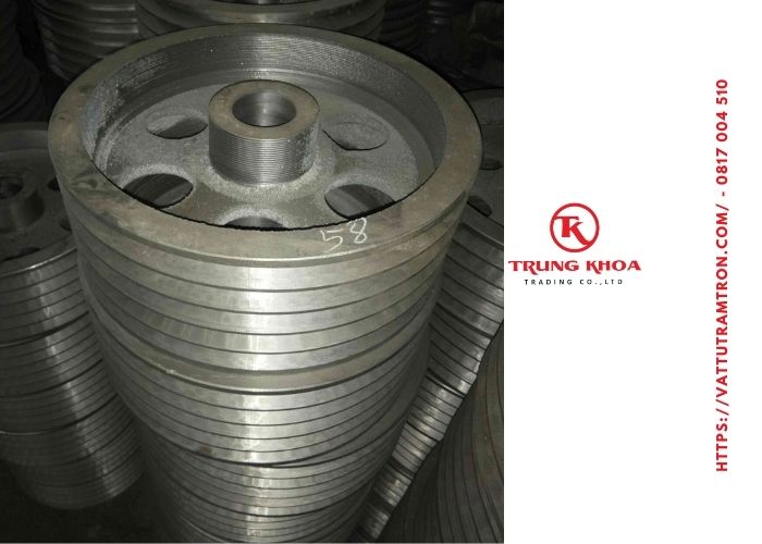 Puly trạm js750 rẵng 5 lỗ trong 58 và 60 