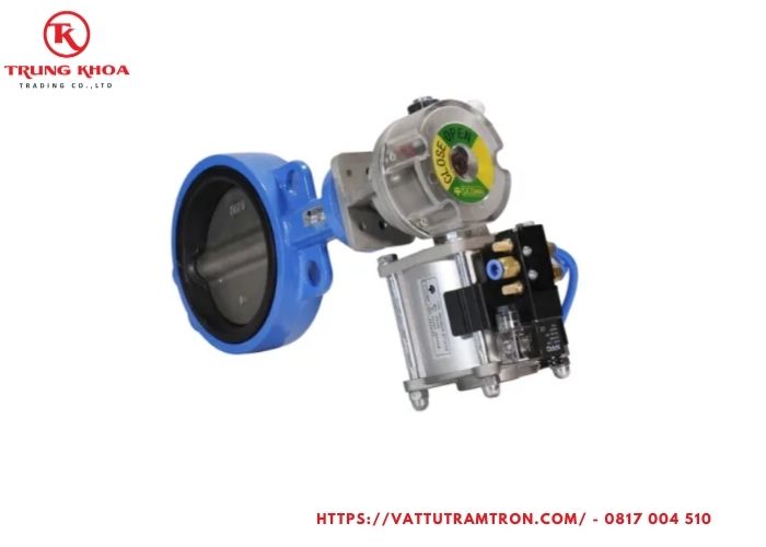 Van bướm khí nén thân gang SD150-SD350 3