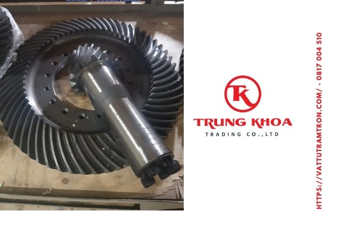 Bánh răng côn xoắn hộp giảm tốc cối trộn bê tông 180m3h 2