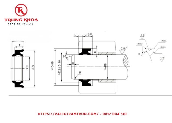 Phớt ZHM 50*62*11/15 6