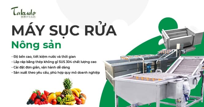 Máy sục rửa rau lá chuyên dụng