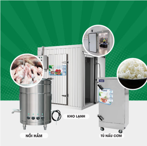 GIỚI THIỆU COMBO THIẾT BỊ BẾP ĂN CÔNG NGHIỆP