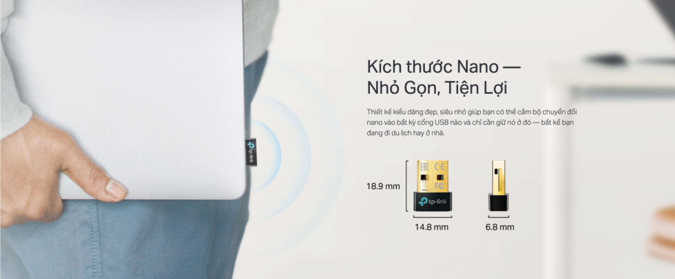 USB Bluetooth 5.3 TP-Link UB500 Dùng Cho PC hoặc Laptop | Alexshop.vn