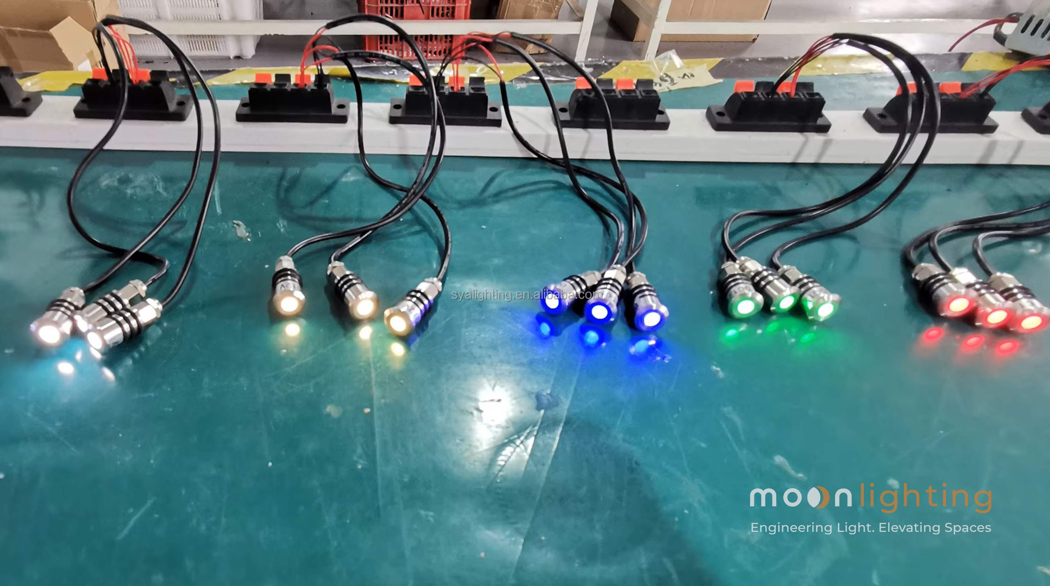 Hình ảnh thực tế bộ mẫu đèn âm đất mini đèn âm sàn mini MG-101 Moon Lighting