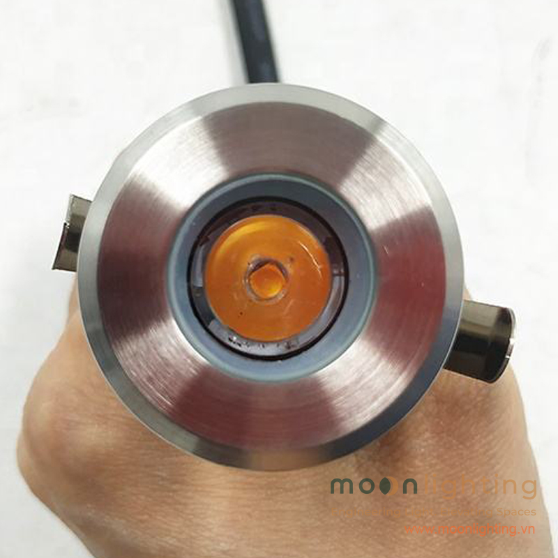 Hình ảnh thực tế mặt đèn âm đất mini MG-103 Moon Lighting cao cấp