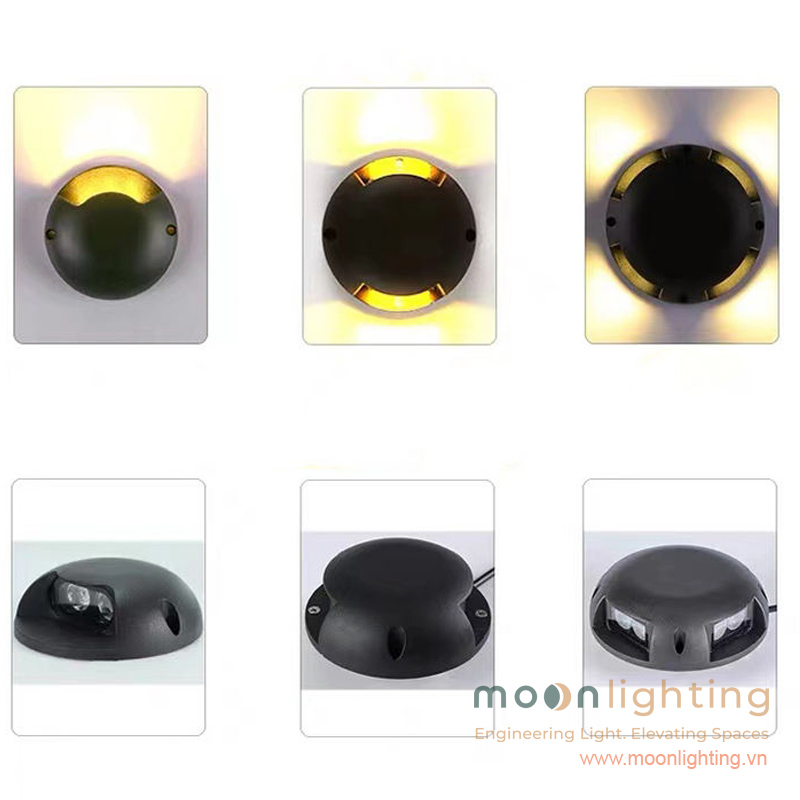 Các mã đèn gắn mặt sàn chiếu sáng lối đi MG-306 hắt 1 hướng 2 hướng 4 hướng