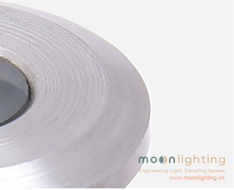 Cận cảnh viền mặt Inox 304/316 cao cấp đèn âm sàn mini MG-101 Moon Lighting