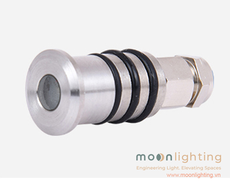 Thân đèn âm sàn mini MG-101 trang bị vòng đệm cao su kép chống nước IP68