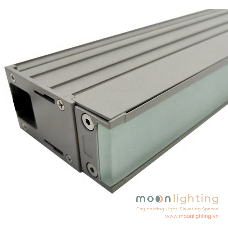 Thân vỏ hợp kim nhôm tản nhiệt gia công sắc sảo Đèn thanh âm sàn cao cấp Moon Lighting