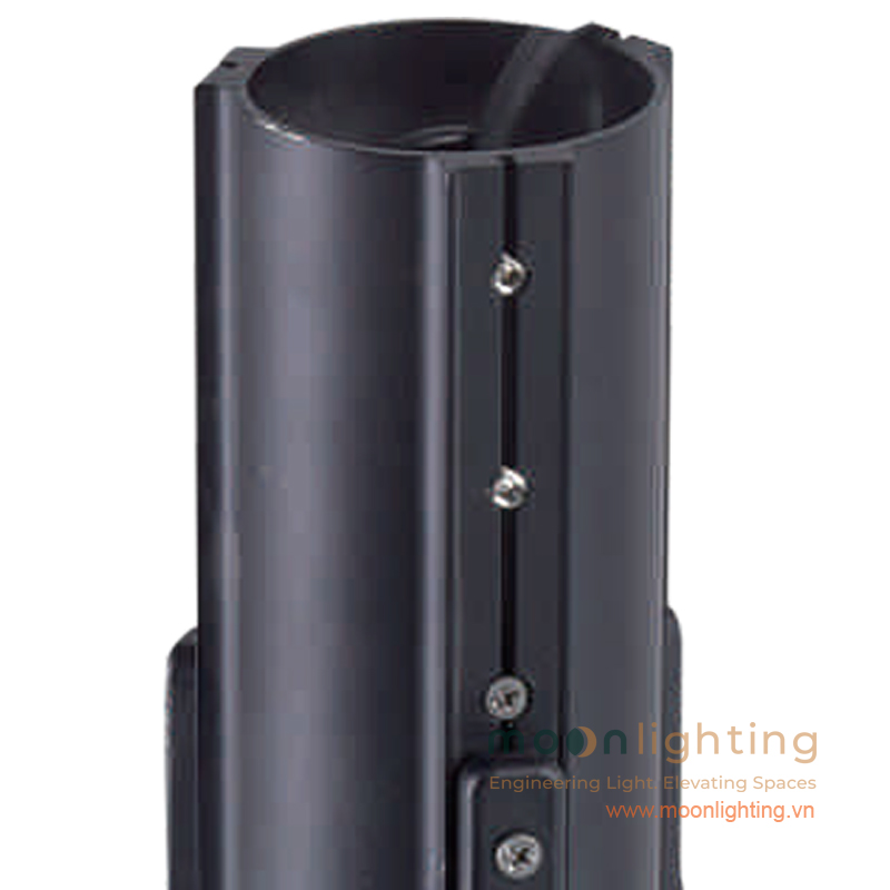 Cận cảnh cổ nối đường kính 76mm kết nối thân cột đèn sân vườn MG-SL008 bắt vít chắc chắn