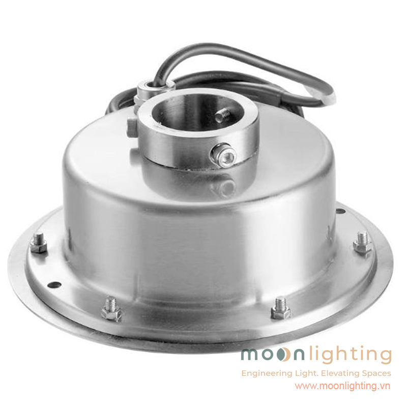Cận cảnh cổ cáp siết đài ốc đệm silicon chống thấm nước tuyệt đối IP68 đèn âm nước MG-501-48W