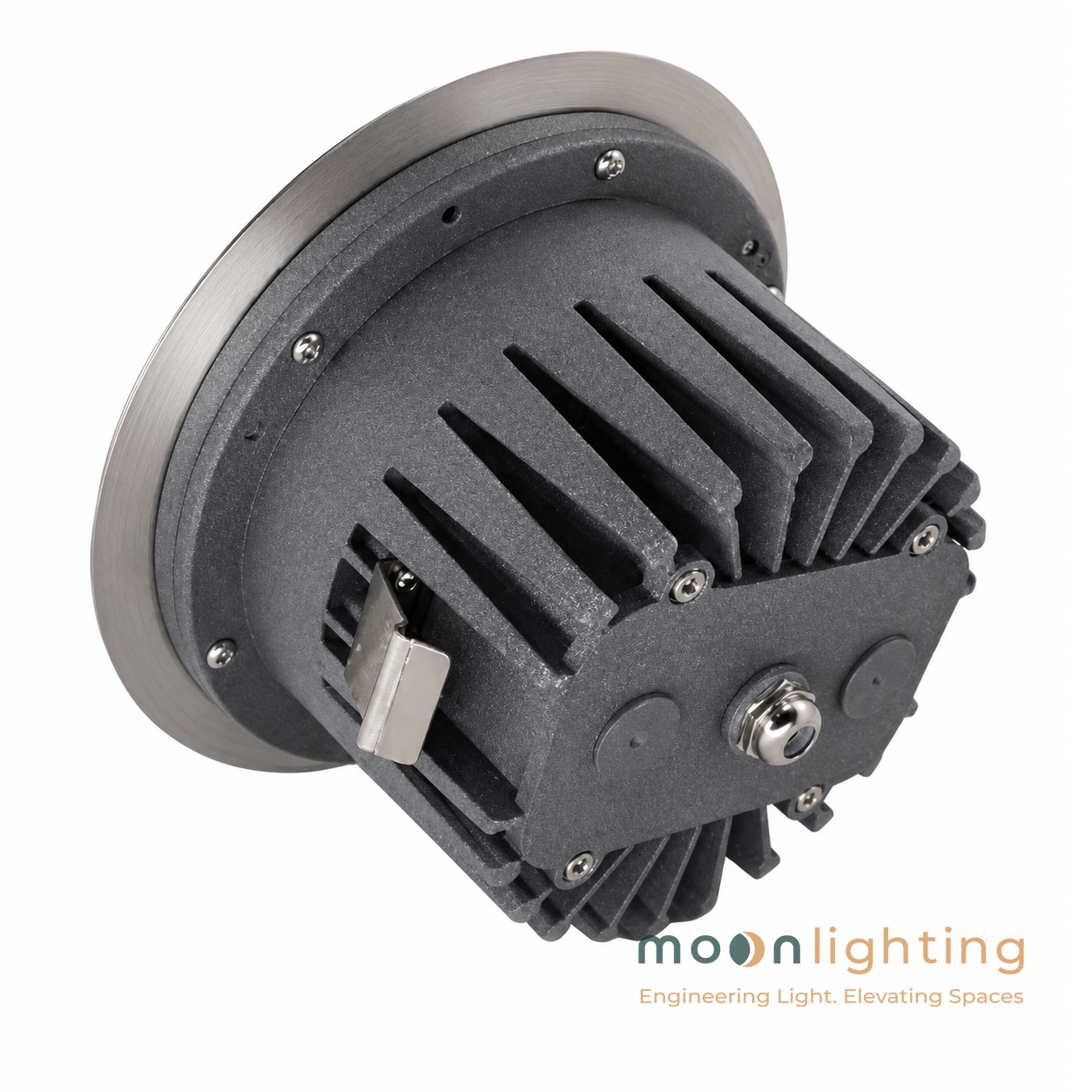 Đế tản nhiệt nhôm đúc nguyên khối đèn âm đất MG-302BB Series Đế tản nhiệt nhôm đúc nguyên khối chống nước IP67 tích hợp van thở đèn âm đất MG-302BB