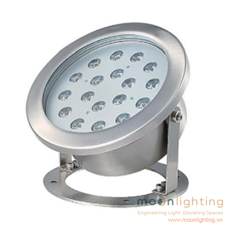 Đèn LED âm nước có đế MG-401-215-18W Moon Lighting công suất 18W vỏ Inox 304 cao cấp