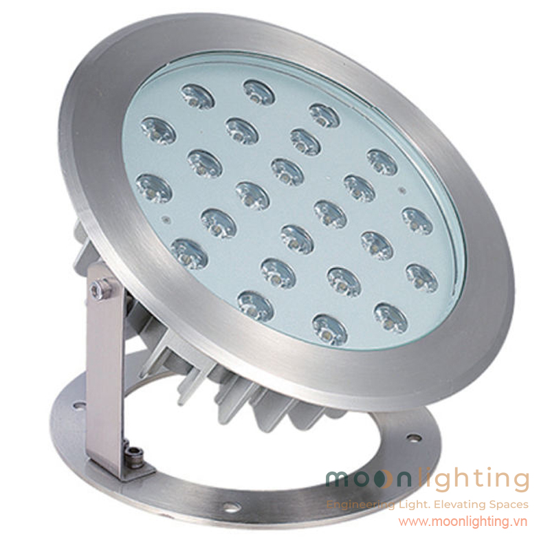 Viền Inox 304/316 chống ăn mòn và chân đế điều chỉnh góc chiếu linh hoạt Đèn LED Âm Nước MG-402 48W