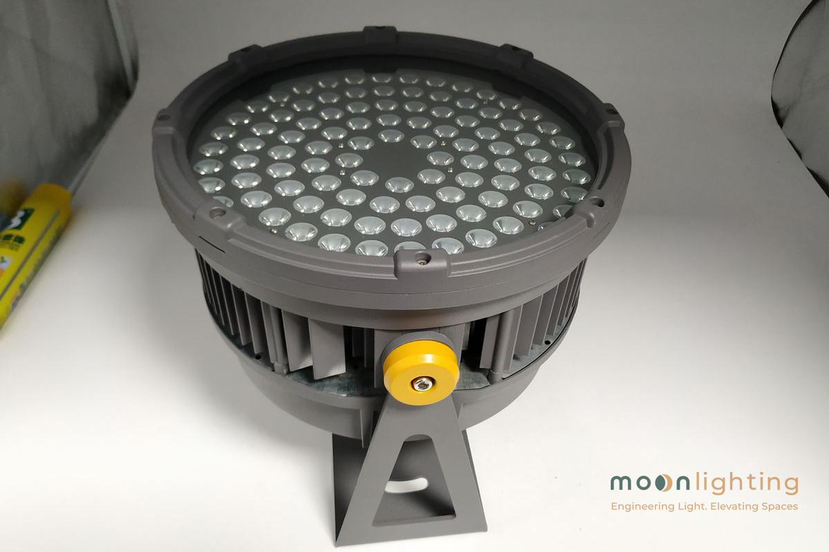 Đèn LED Project Light MG-602 Series điều chỉnh góc chiếu 90 độ Hình ảnh Đèn LED Project Light MG-602 Series Moon Lighting hướng góc chiếu 90 độ thẳng đứng