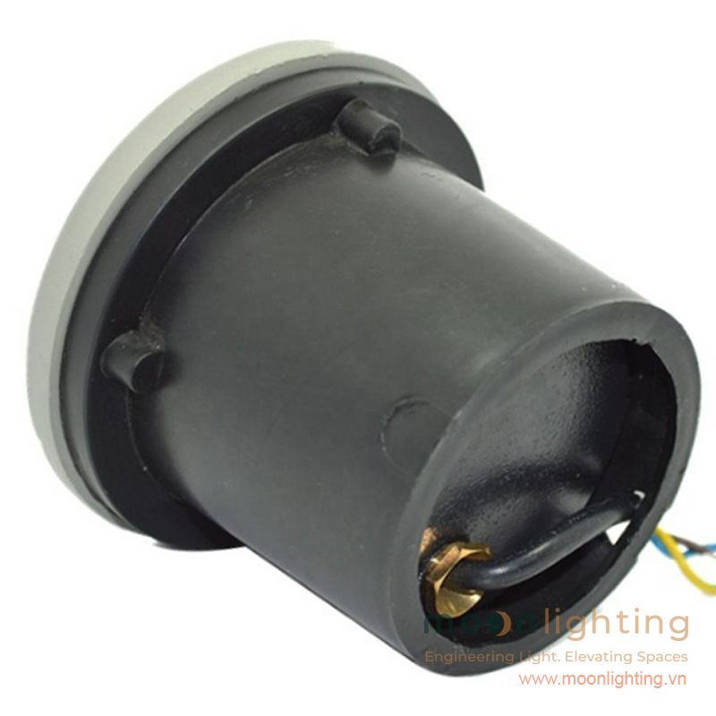 Hộp đế nhựa âm sàn bảo vệ thân đèn LED âm đất chiếu cạnh 3 hướng MG-GA33 chống ăn mòn đất ẩm