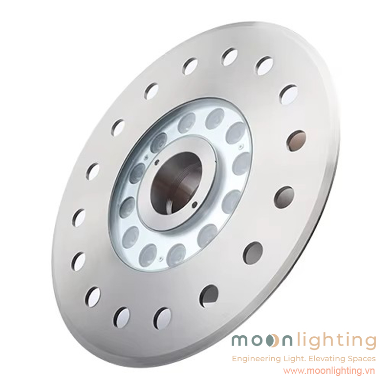 Thấu kính LED Osram Cree chịu lực IK10 và lỗ trung tâm lắp vòi phun đèn âm nước MG-503B Series