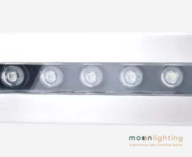Chi tiết mắt thấu kính chip LED cao cấp chuẩn IP68 chống nước đèn âm nước MG-204