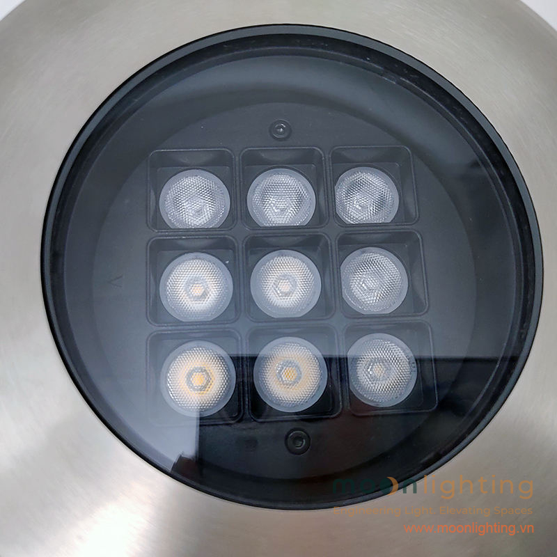 Bố trí mắt LED ma trận chìm sâu Deep-Recessed triệt tiêu chói mắt đèn âm đất Matrix MG-310A Series