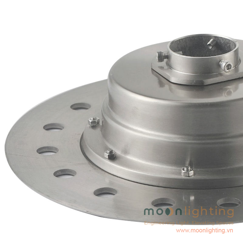 Đế tản nhiệt nhôm đúc đùn nguyên khối và họng siết cổ vòi phun đài phun nước MG-503B Series