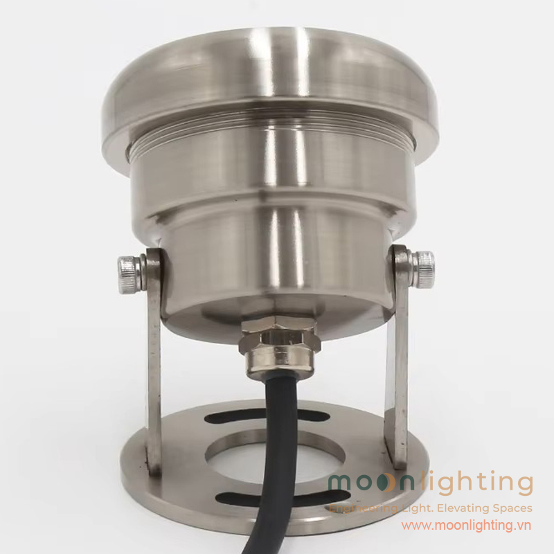 Chi tiết đai siết ốc chống thấm IP68 chân đế đèn âm nước mini 3W