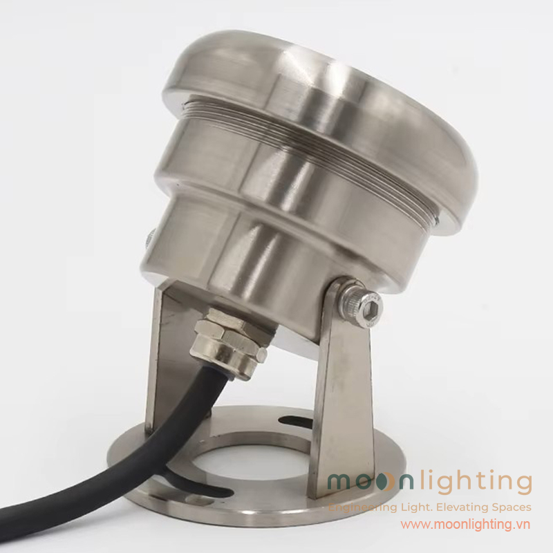 Chân đế xoay linh hoạt Inox 316 đúc nguyên khối đèn âm nước 3W