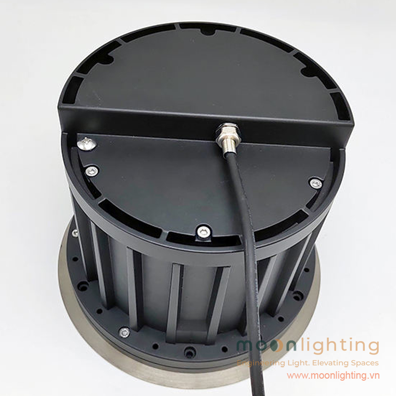 Vỏ nhựa đúc bảo vệ và dây nguồn đun keo đúc kín chuẩn IP67 chịu lực IK10 đèn âm đất Matrix MG-310A Series