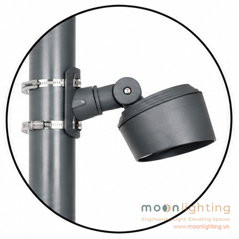 Chân đế bắt đai ôm cột đèn LED Project Light MG-625 Series Moon Lighting